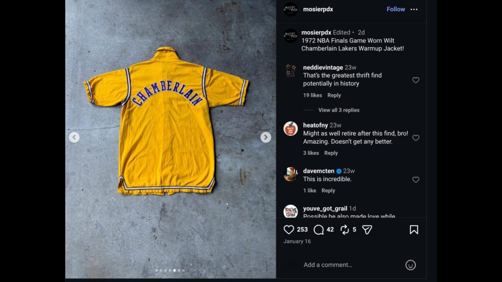 $3 LA Lakers jacket from thrift store is actually worth up to $250,000