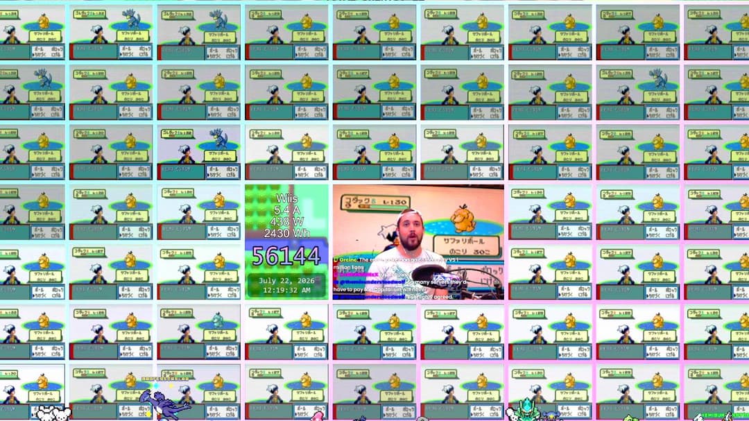 Cazador de Pokémon Shiny construye una configuración de 58 consolas para encontrar un Golduck 'uno en nueve millones'