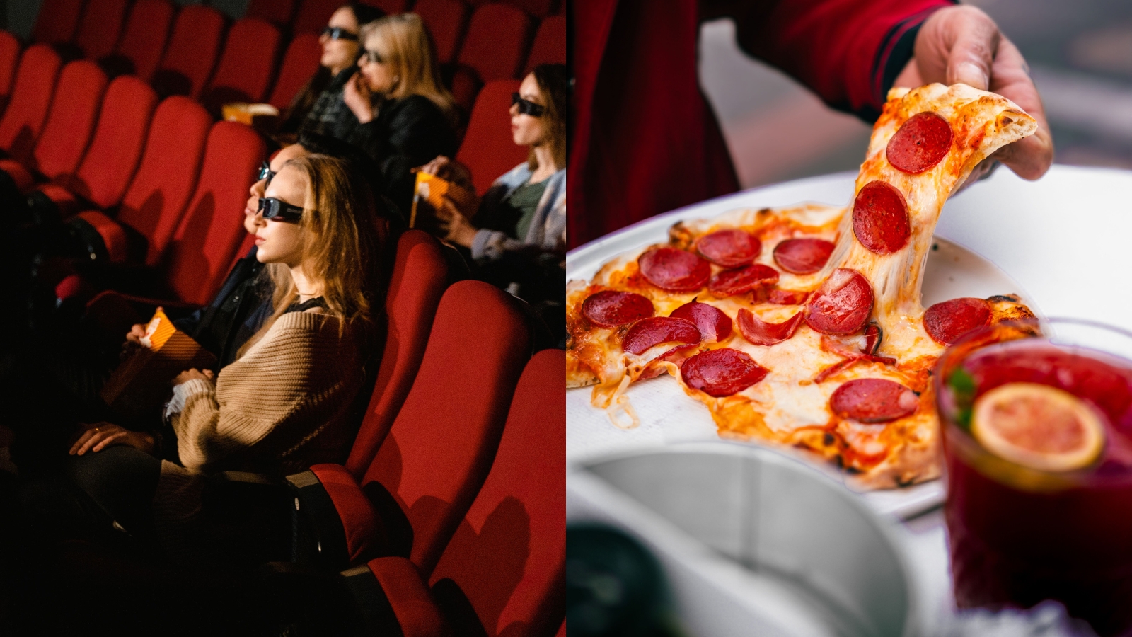 Hombre de Florida golpea a mujer con bandeja de pizza por reír en el cine
