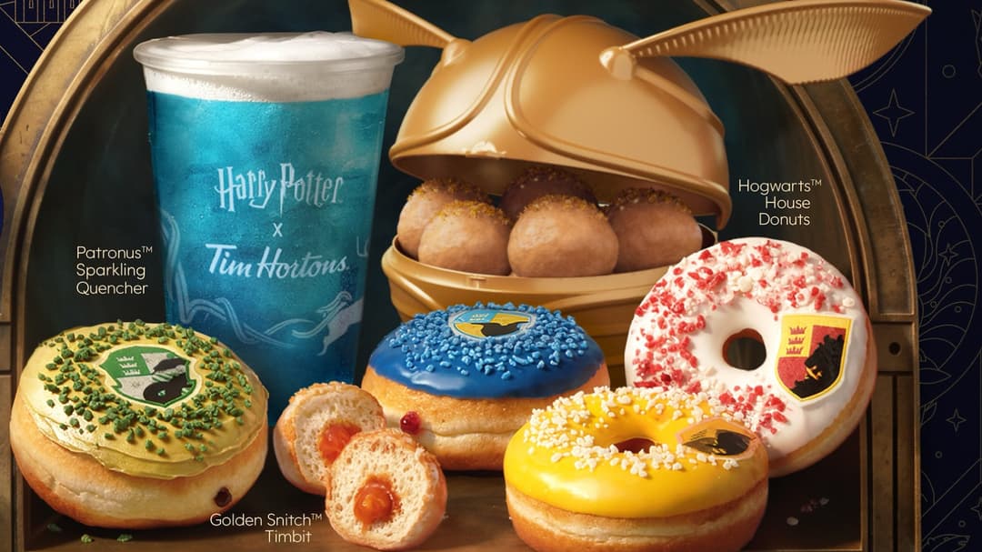 Tim Hortons lanza menú de Harry Potter con donas de Hogwarts y bebida Patronus