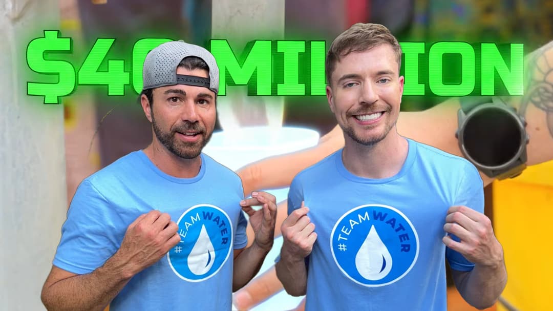 MrBeast revela qué ha construido TeamWater con $40 millones un año después