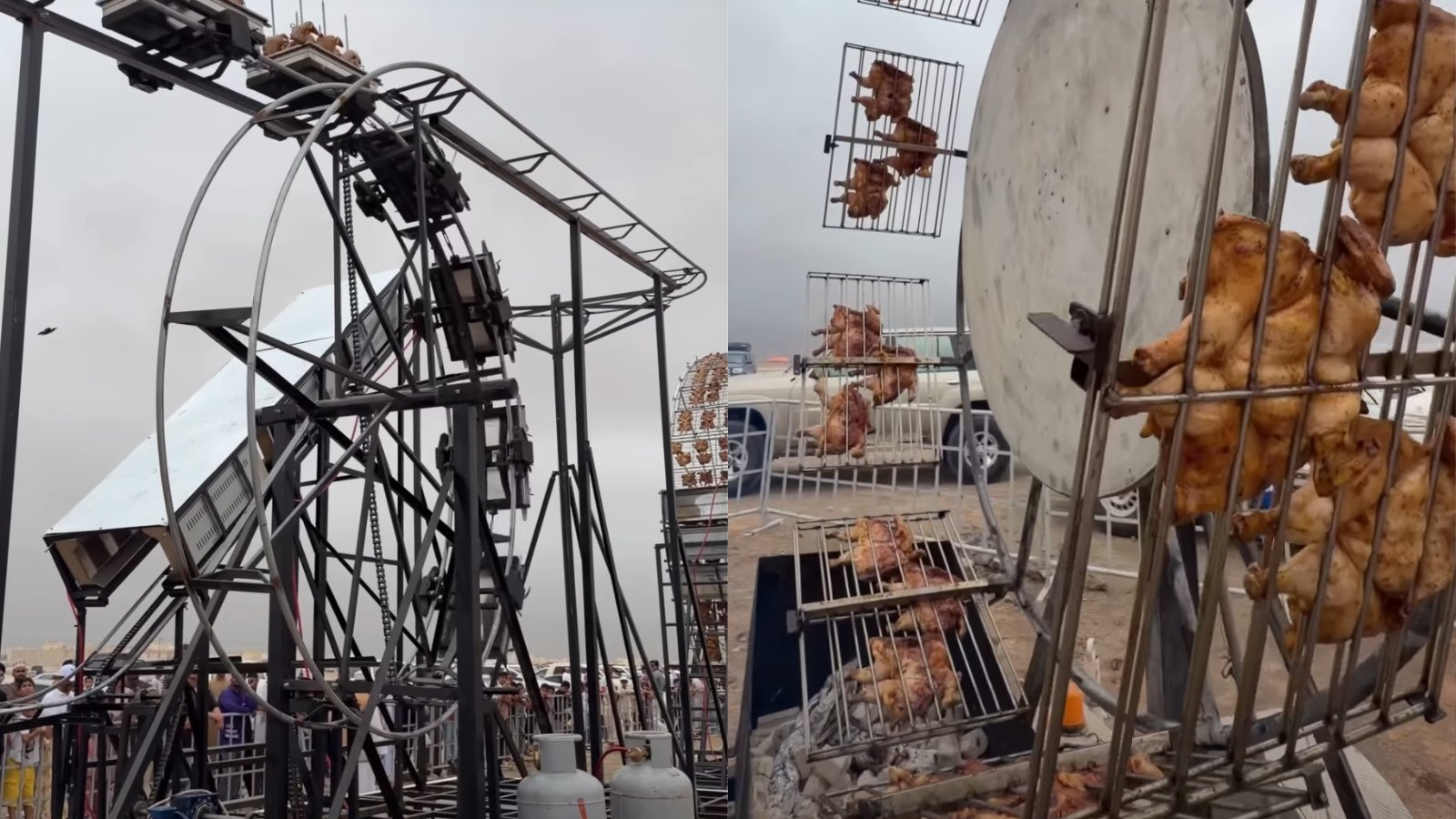 Parque de diversiones de pollo de un influencer cerrado por carne cruda