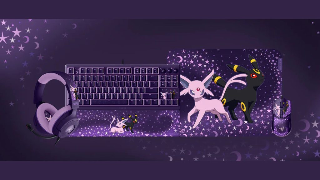 Razer reveals new Espeon & Umbreon Pokémon collab with headset, keyboard, and more