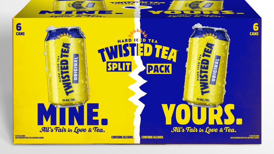 Twisted Tea is selling a 12 pack that splits perfectly in half for divorcing couples
