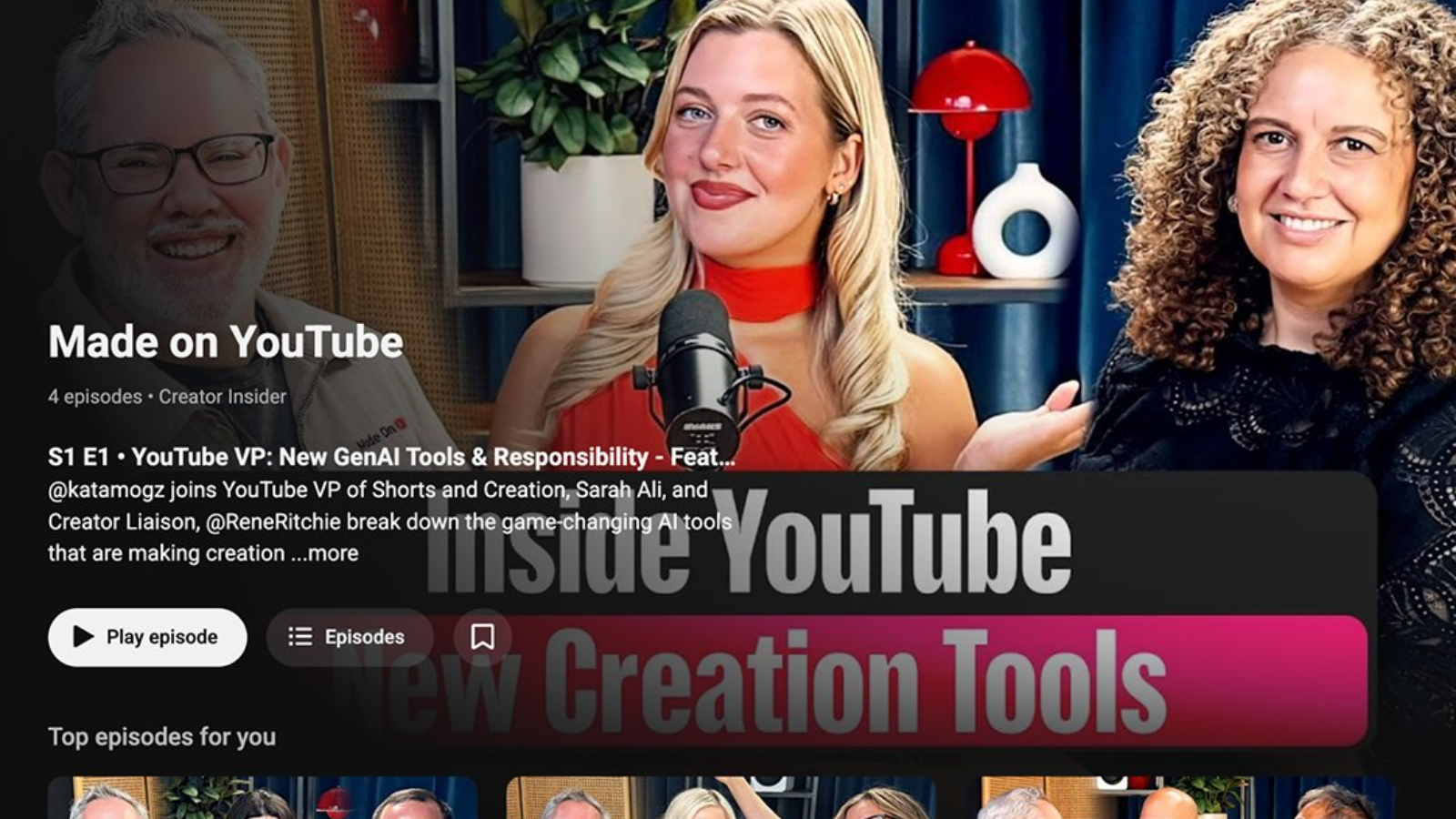 YouTube unveils nuevo season and episode playlist feature and it looks just like Netflix